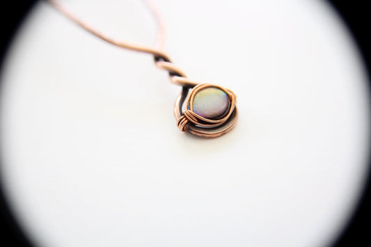 Mother of Pearl Hair Fork, Mother of Pearl Hair Jewelry, Copper Hair Fork, Gemstone Hair Fork, Copper hair Sticks, Simple Hair Fork, Gift