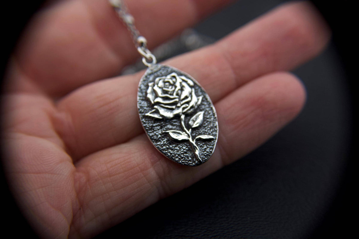 Rose Necklace, Devine Goddess Necklace, Goddess Jewelry, Medallion Necklace, Rose Jewelry, Nature Theme, Princess Necklace, Gift