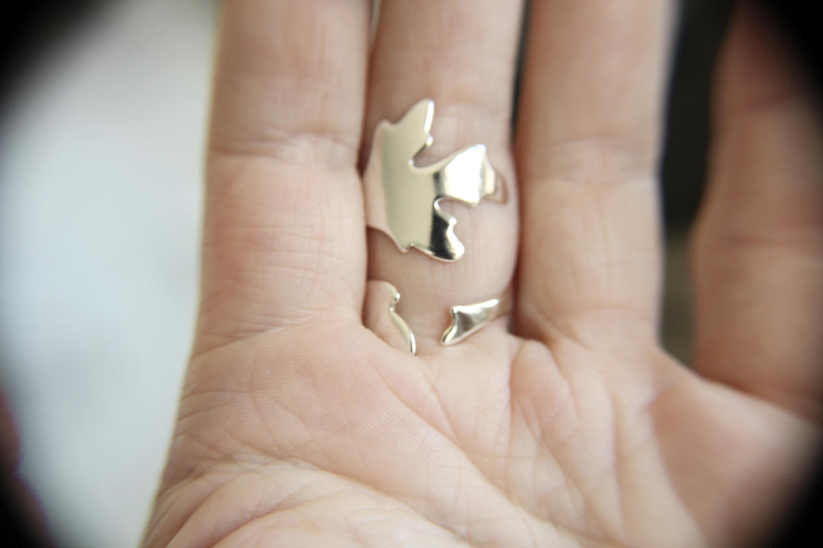 Leaf Ring, Stacking Ring, Nature Jewelry, Simple Silver Ring, Gift, Textured Ring, Boho Ring, Unique Ring, Minimalist, Leaf Jewelry