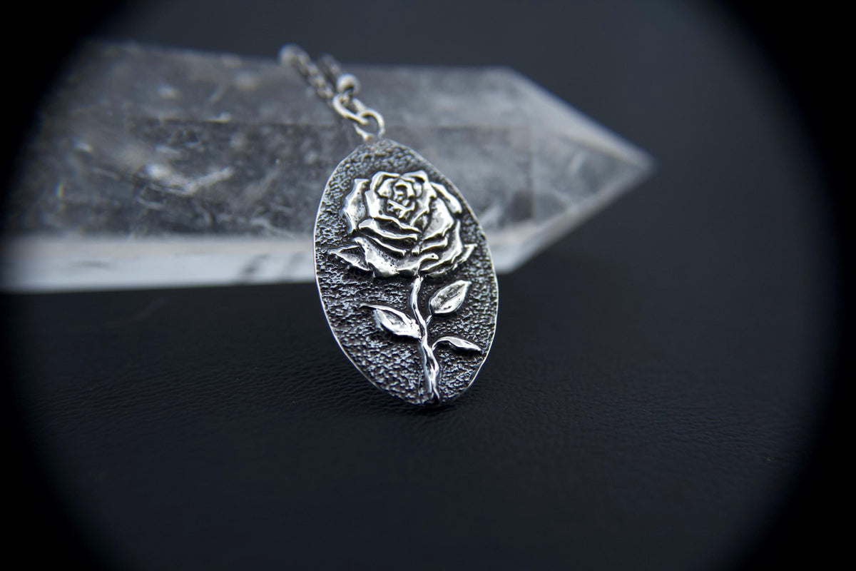 Rose Necklace, Devine Goddess Necklace, Goddess Jewelry, Medallion Necklace, Rose Jewelry, Nature Theme, Princess Necklace, Gift