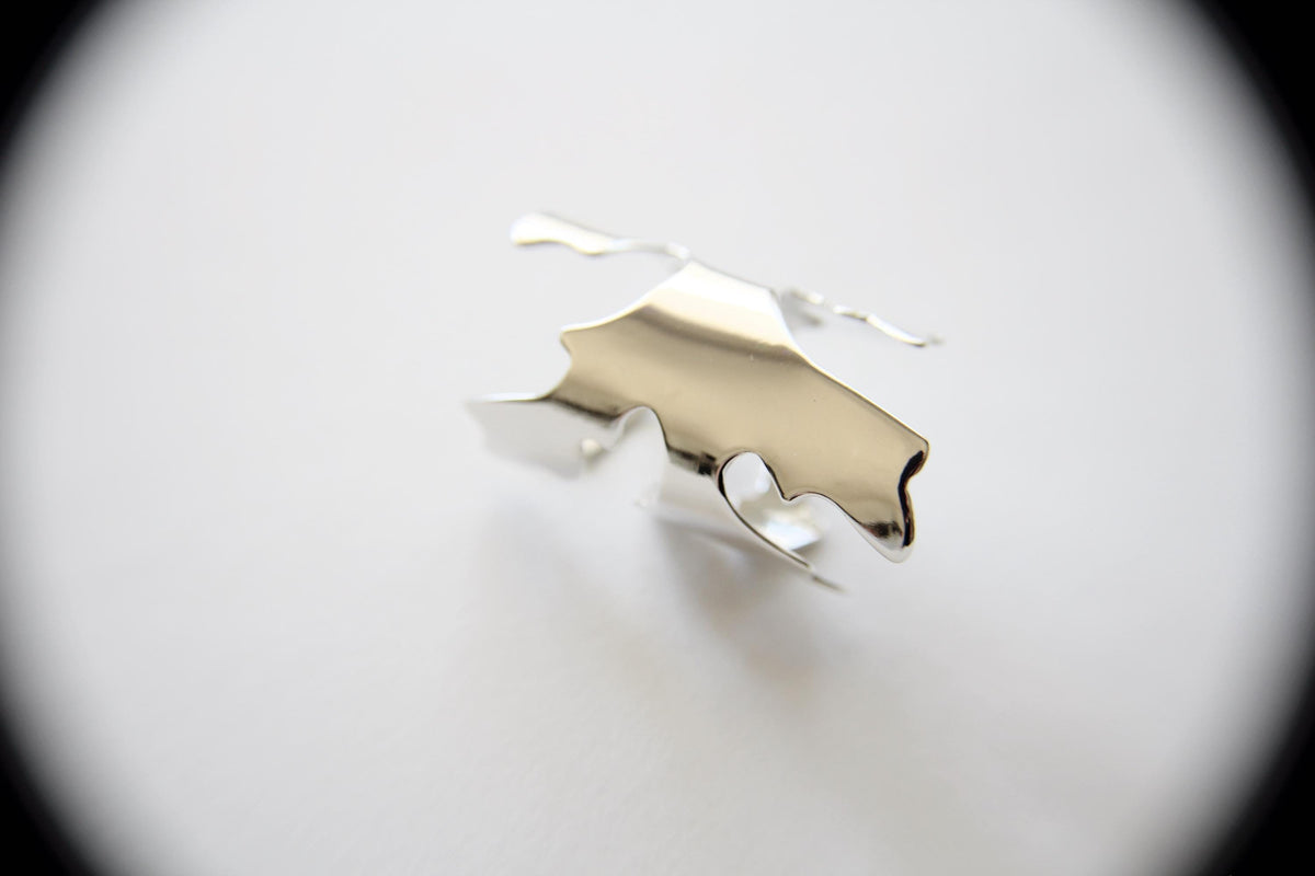 Leaf Ring, Stacking Ring, Nature Jewelry, Simple Silver Ring, Gift, Textured Ring, Boho Ring, Unique Ring, Minimalist, Leaf Jewelry