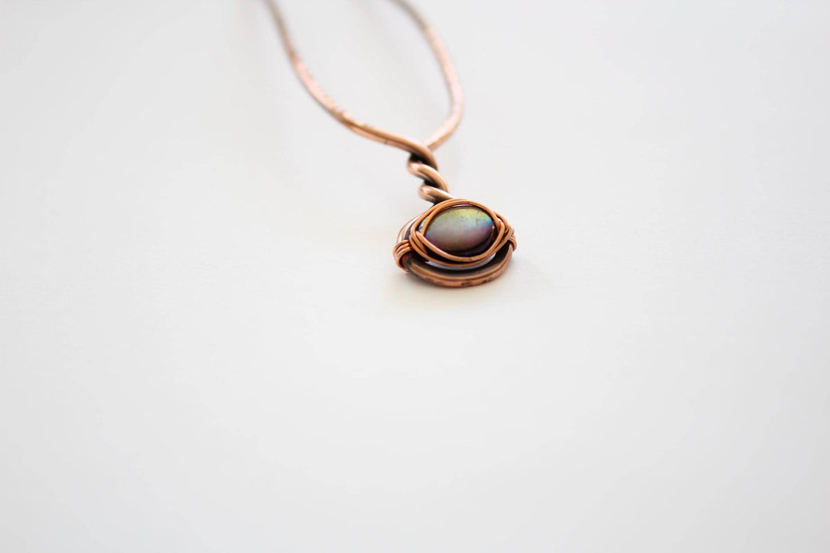 Mother of Pearl Hair Fork, Mother of Pearl Hair Jewelry, Copper Hair Fork, Gemstone Hair Fork, Copper hair Sticks, Simple Hair Fork, Gift