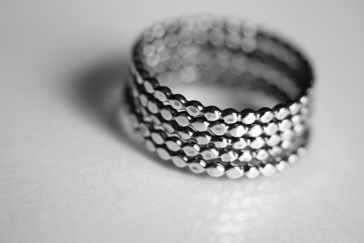 Sterling Bead Ring, Dot Ring, Antique Beaded Rings, Stacking Rings, Simple Ring, Rings, Stacking Rings, Boho Rings, Simple, Modern, Chic