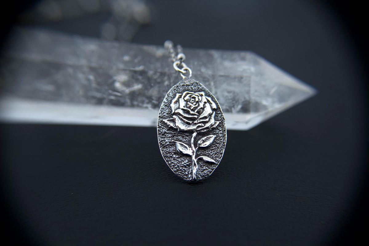 Rose Necklace, Devine Goddess Necklace, Goddess Jewelry, Medallion Necklace, Rose Jewelry, Nature Theme, Princess Necklace, Gift