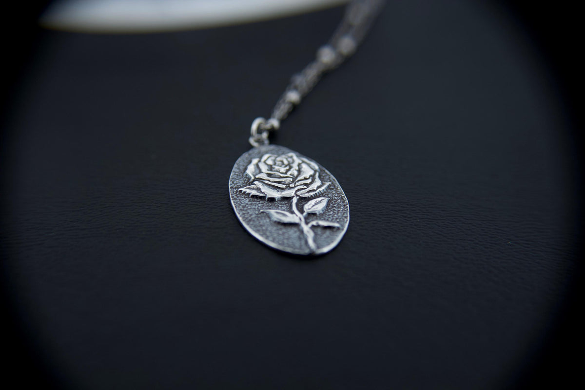 Rose Necklace, Devine Goddess Necklace, Goddess Jewelry, Medallion Necklace, Rose Jewelry, Nature Theme, Princess Necklace, Gift