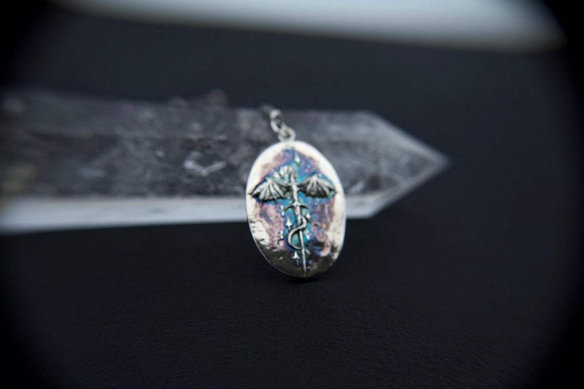 Dragon Necklace, Dragon Pendant Necklace, Mythology Necklace, Dragon Necklace, Mythology Creature, Sword and Dragon, Celestial Dragon, Gift