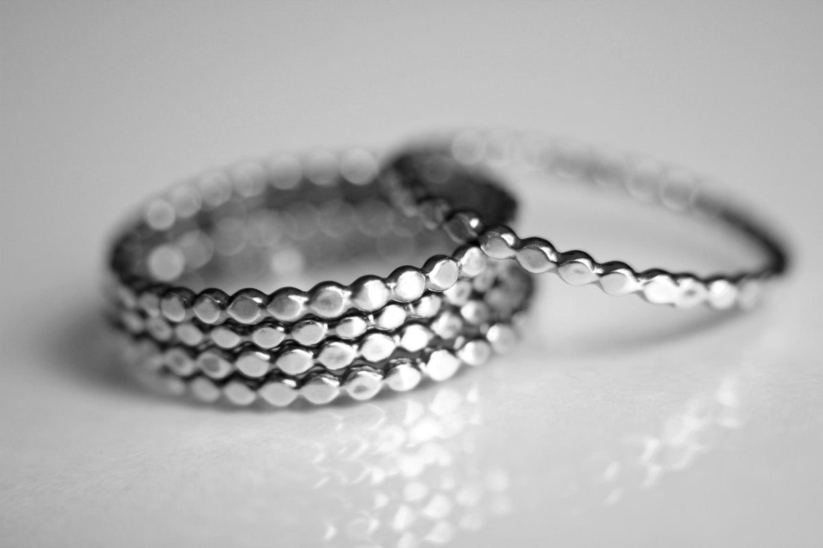 Sterling Bead Ring, Dot Ring, Antique Beaded Rings, Stacking Rings, Simple Ring, Rings, Stacking Rings, Boho Rings, Simple, Modern, Chic