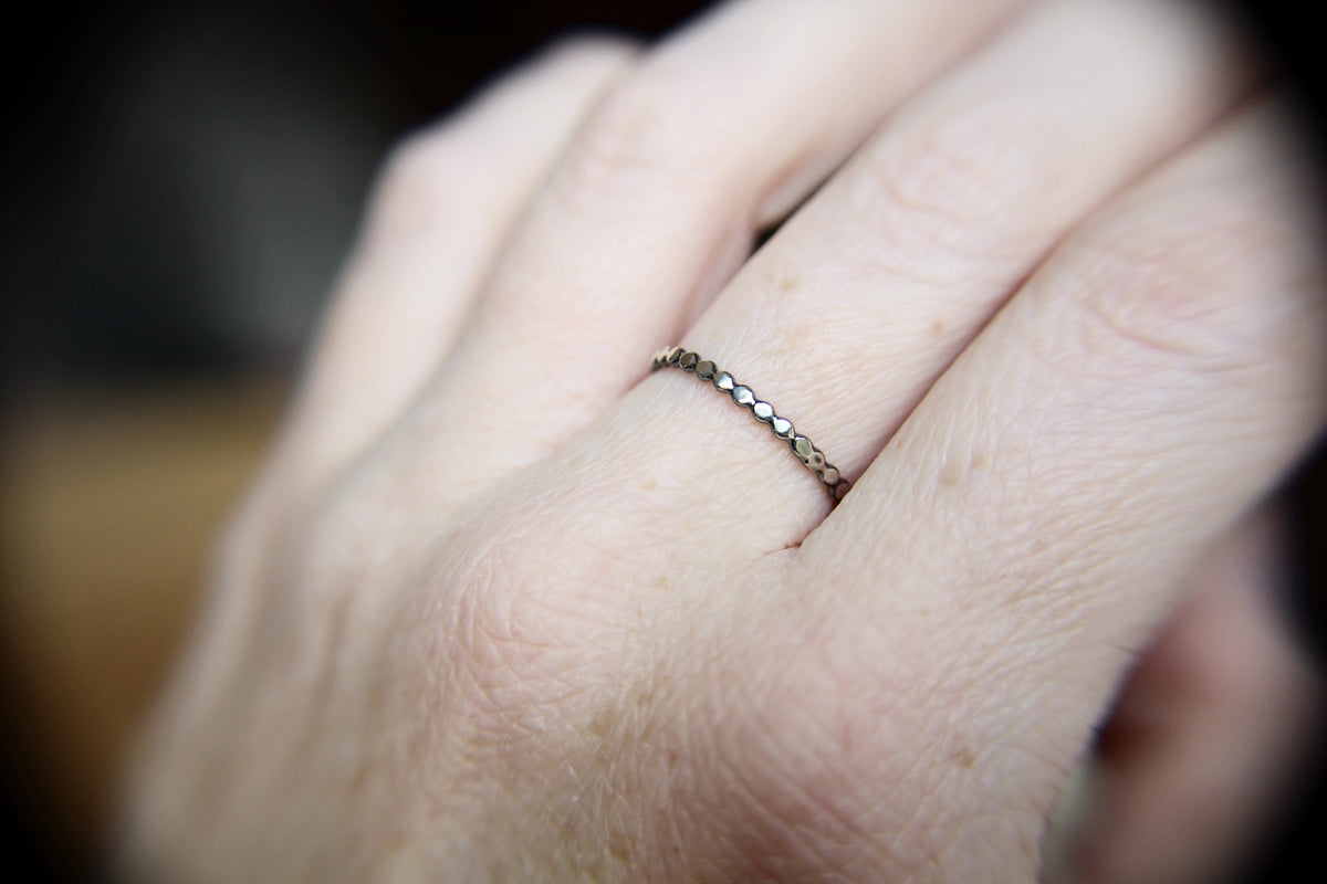 Sterling Bead Ring, Dot Ring, Antique Beaded Rings, Stacking Rings, Simple Ring, Rings, Stacking Rings, Boho Rings, Simple, Modern, Chic