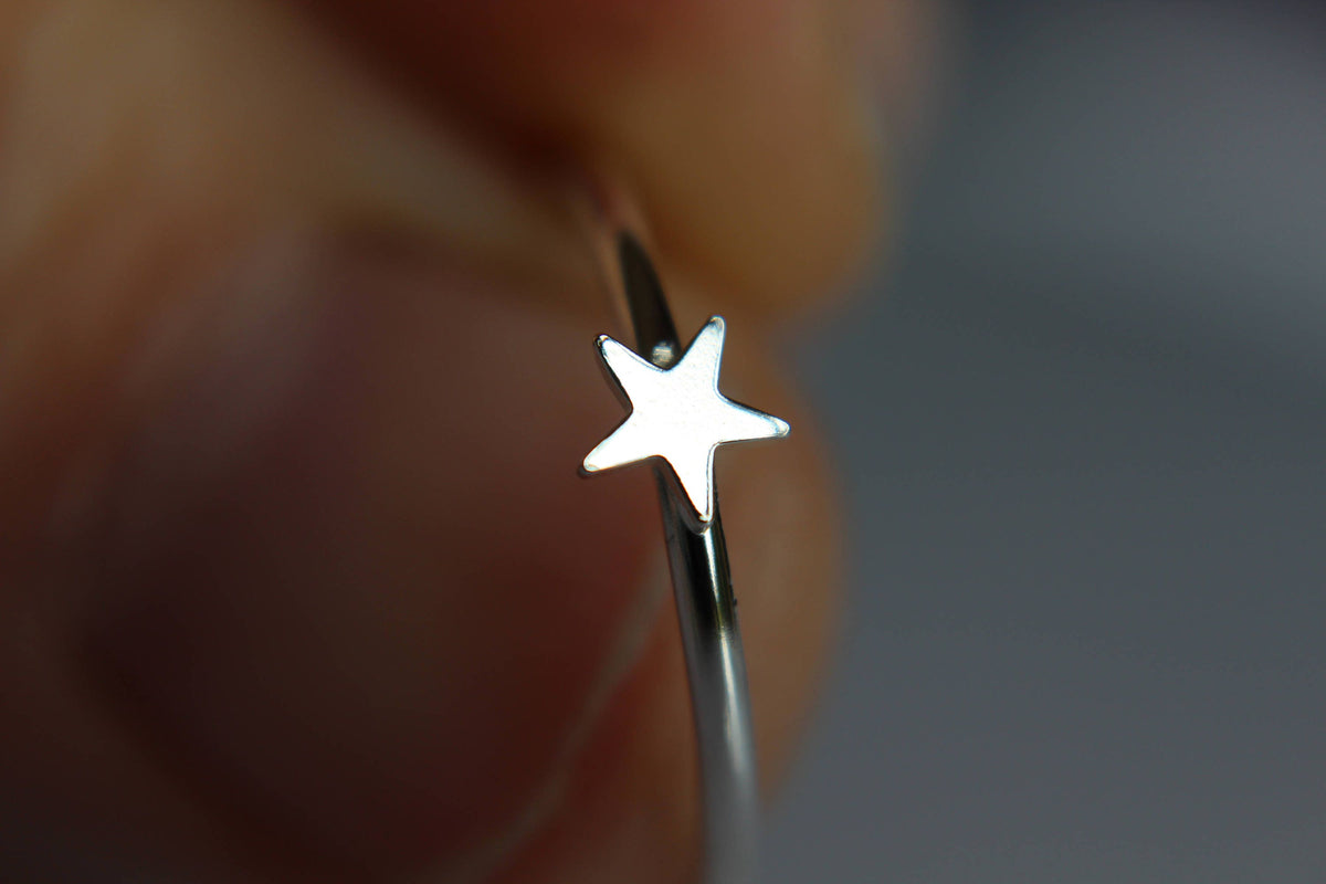 Tiny Star Ring, Super Tiny Star Ring, Silver Star Ring, Shooting Star Ring, Little Star Ring, Your My Star Ring, Simple Star Ring, Gift