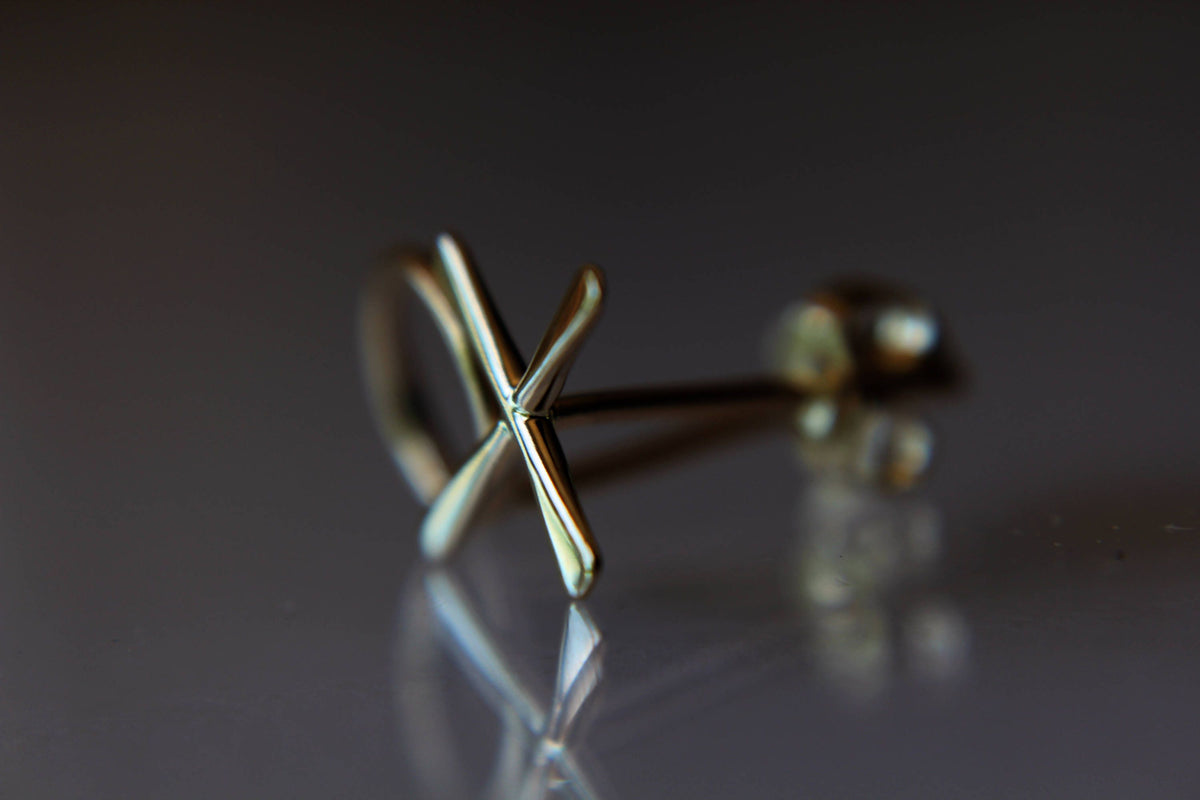 XOXO Earrings, Hugs and Kisses, XO Jewelry, Love Jewelry, XOXO Jewelry, Minimal, Luxury, Anniversary, Gift, Love, Unique