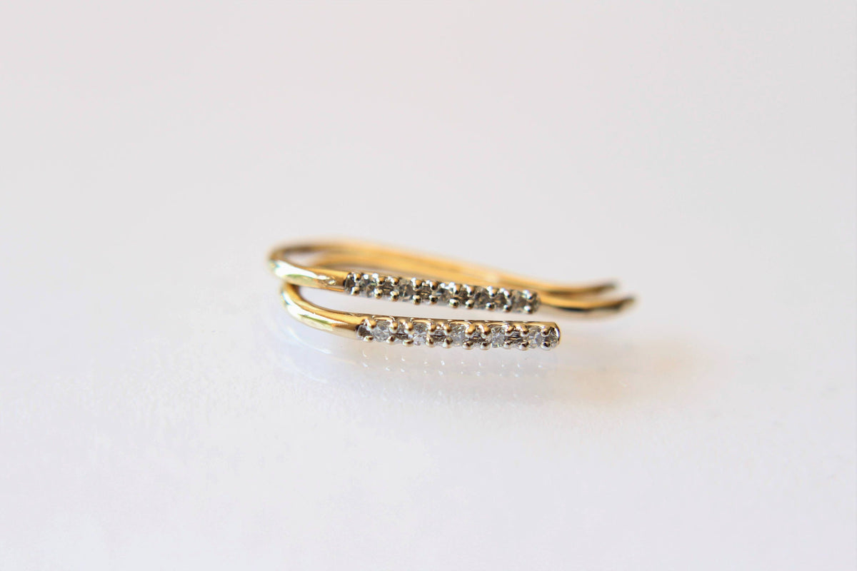 Diamond Line Earrings, Bar Earrings, Solid Gold Bar Earrings, Diamond Earrings, Line Earrings, Modern Chic, Dash Studs, Simple Bold Earring