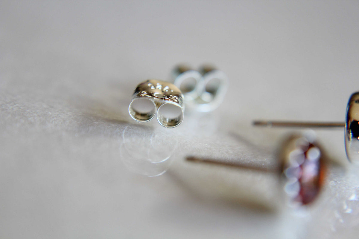 Amber Earrings, Gemstone Earrings, Sterling Earrings, Post Earrings, Baltic Amber Post Earrings, Simple Earrings, Minimalist Earrings, Gift