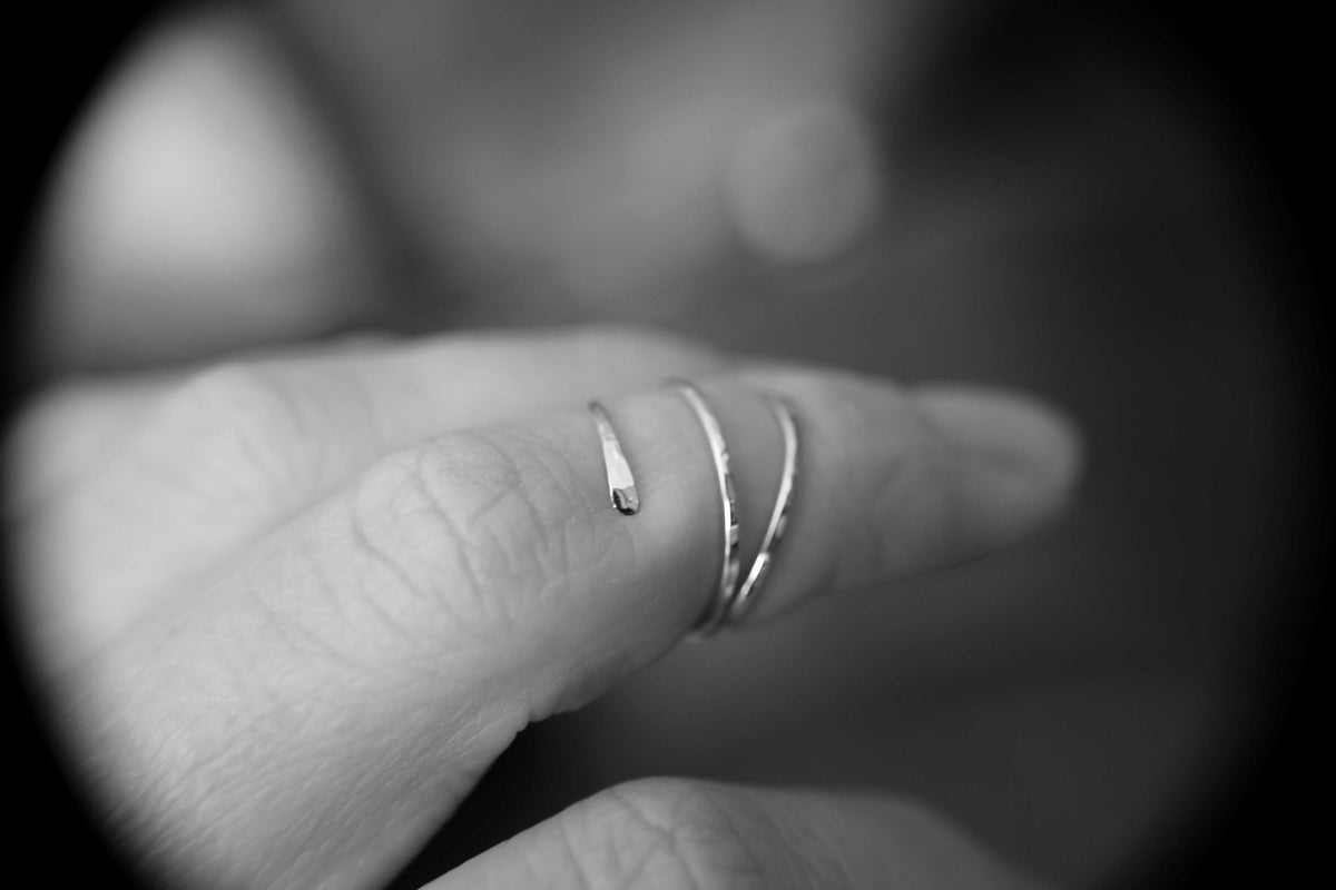14k Gold or Rose Fill Knuckle Ring, Knuckle Rings,Mid Rings,Above knuckle ring, Toe Rings, Rings, Rose or Gold Fill Knuckle Ring