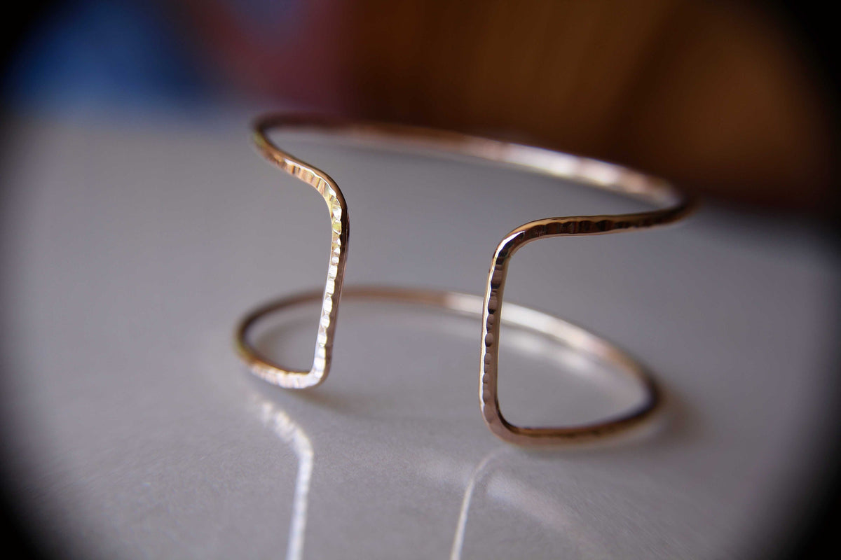 Textured Double Cuff Bracelet, Open Cuff Bracelet, Cuff Bracelet, Gold Bracelet, Simple Bracelet, Minimal Wear, Modern Chic, Modest Cuff