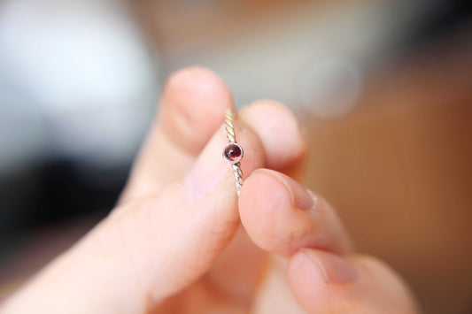 Tourmaline Ring, Pink Tourmaline Ring, Natural Gemstone Ring, Romantic Ring, Valentines, Pink Gemstone, Rope Stacking Ring, Textured, GIft