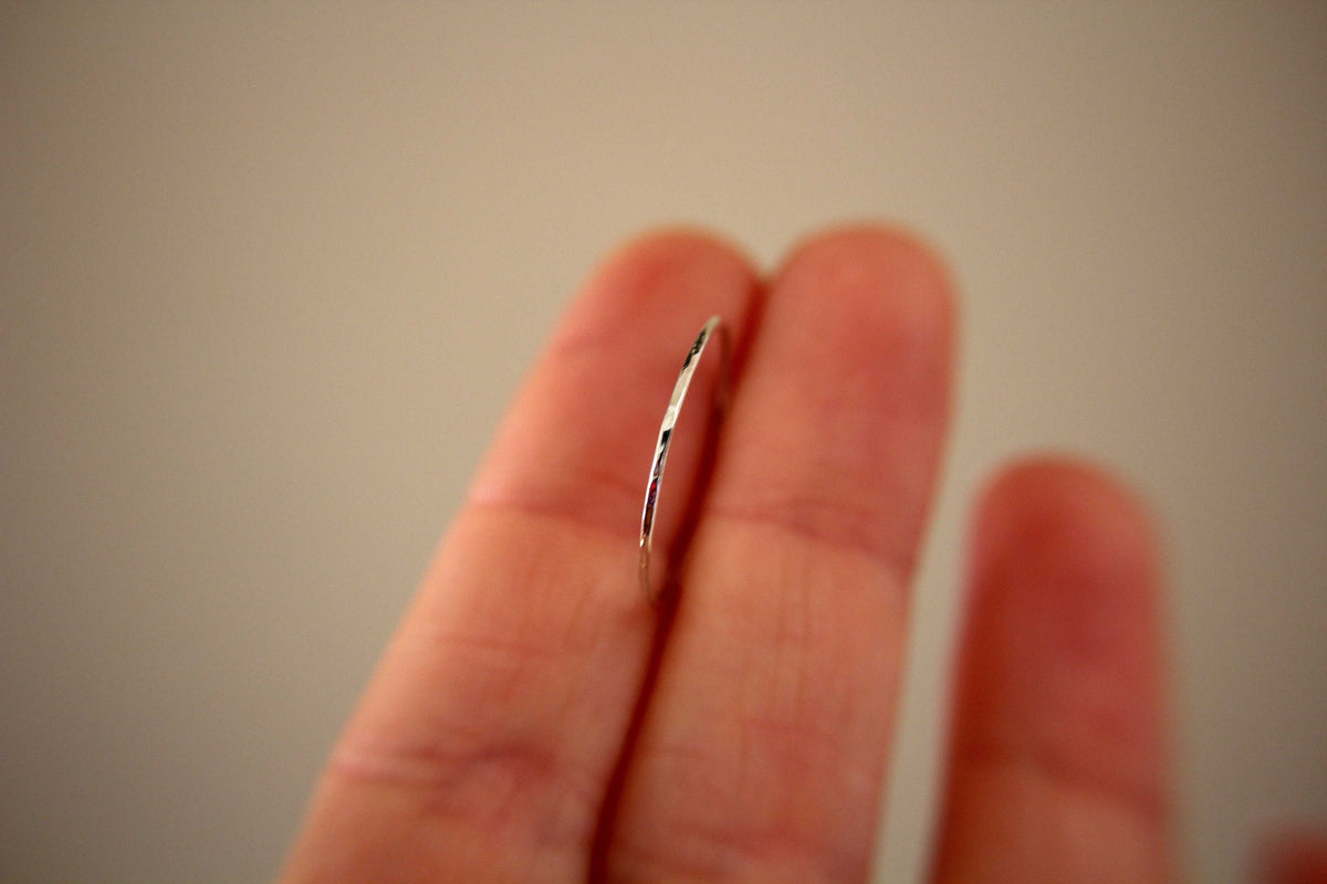 1 Super Skinny Stacking Ring, Knuckle Ring, Tiny Silver Ring, Stacking Rings, Knuckle Ring, Skinny Rings, Thin Rings, Hammered Ring