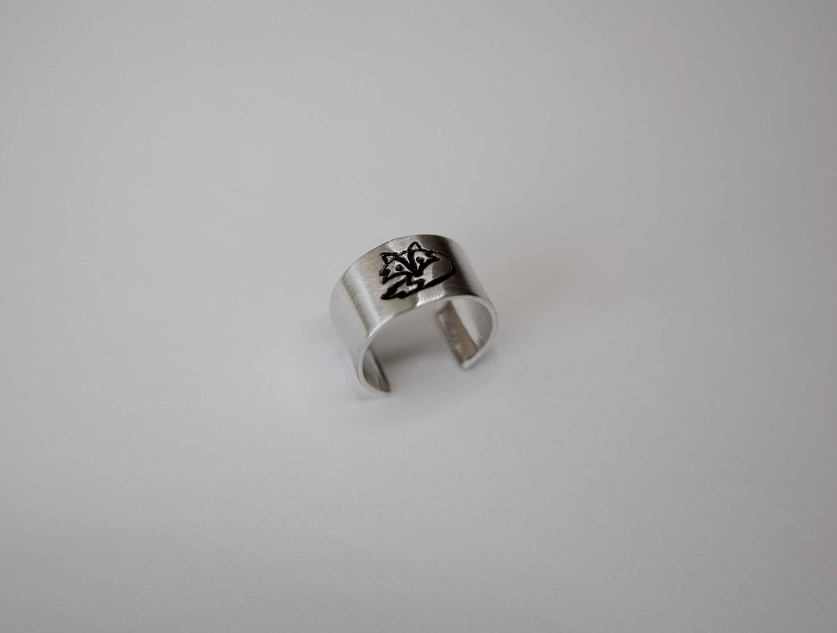 Fox Ear Cuff, Stamped Ear Cuff, Everyday Ear Cuff, Ear Cuff, Simple Fox Ear Cuff, Customizable Ear Cuff Earring, Cuff, Fox Jewelry, Animal