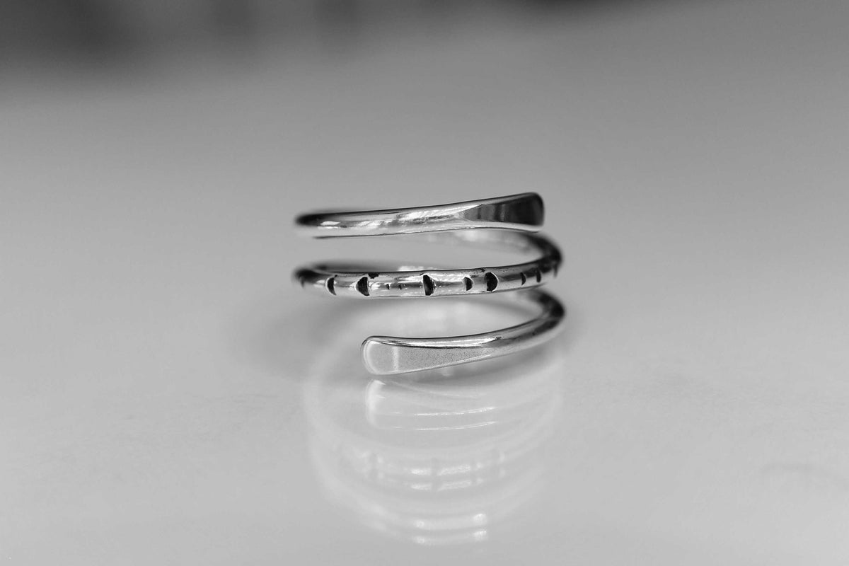 Bypass Thumb Ring , Hammered Thumb Ring, Textured Thumb Ring, Wrap Around Ring, Statement Ring, Bypass Ring, Textured Ring, Wrap Ring, Gift
