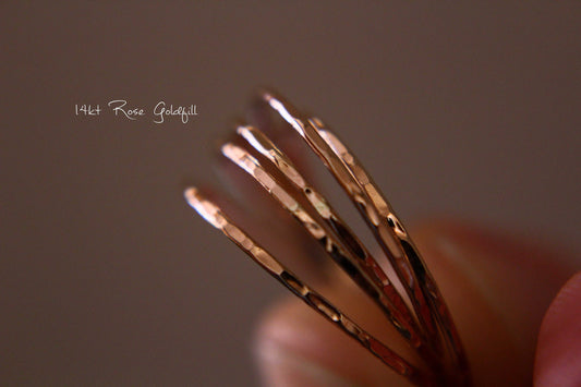 1 Super Skinny Stacking Ring, Hammered Skinny Ring, Rose Gold Ring, Stacking Ring, Knuckle Ring, Skinny Rings, Thin Rings, Hammered Ring