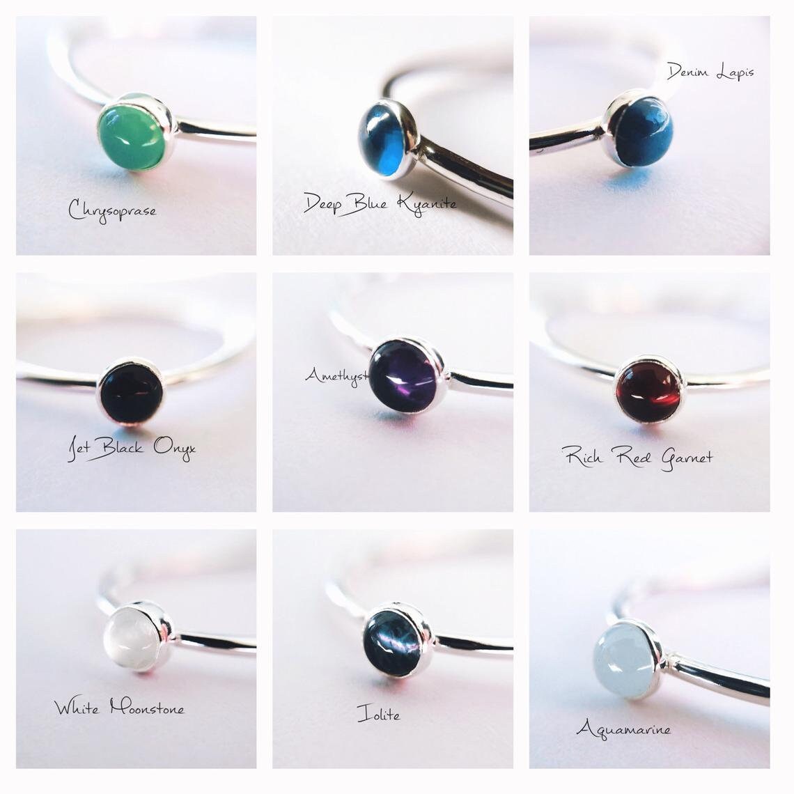 Garnet Stacking Ring, Garnet Ring, Natural Gemstone Ring, January Birthstone, Garnet, Gemstone Stacking Ring, Red, Garnet Stone, Gift