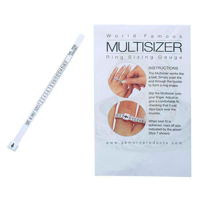 Ring sizer - Adjustable plastic ring size finder