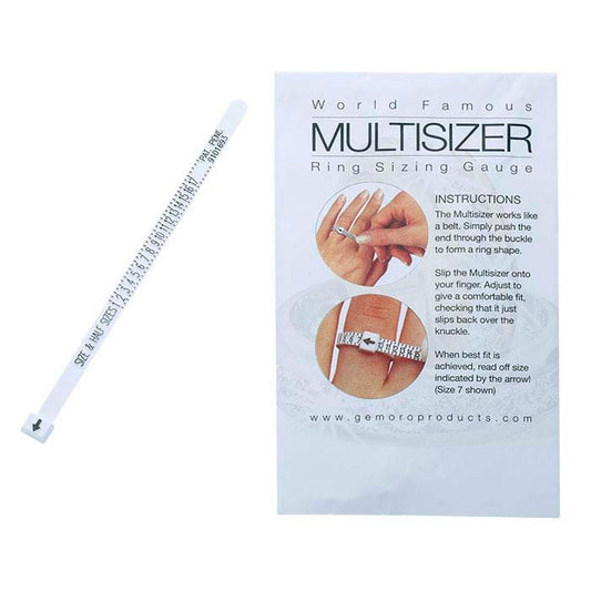 Ring sizer - Adjustable plastic ring size finder