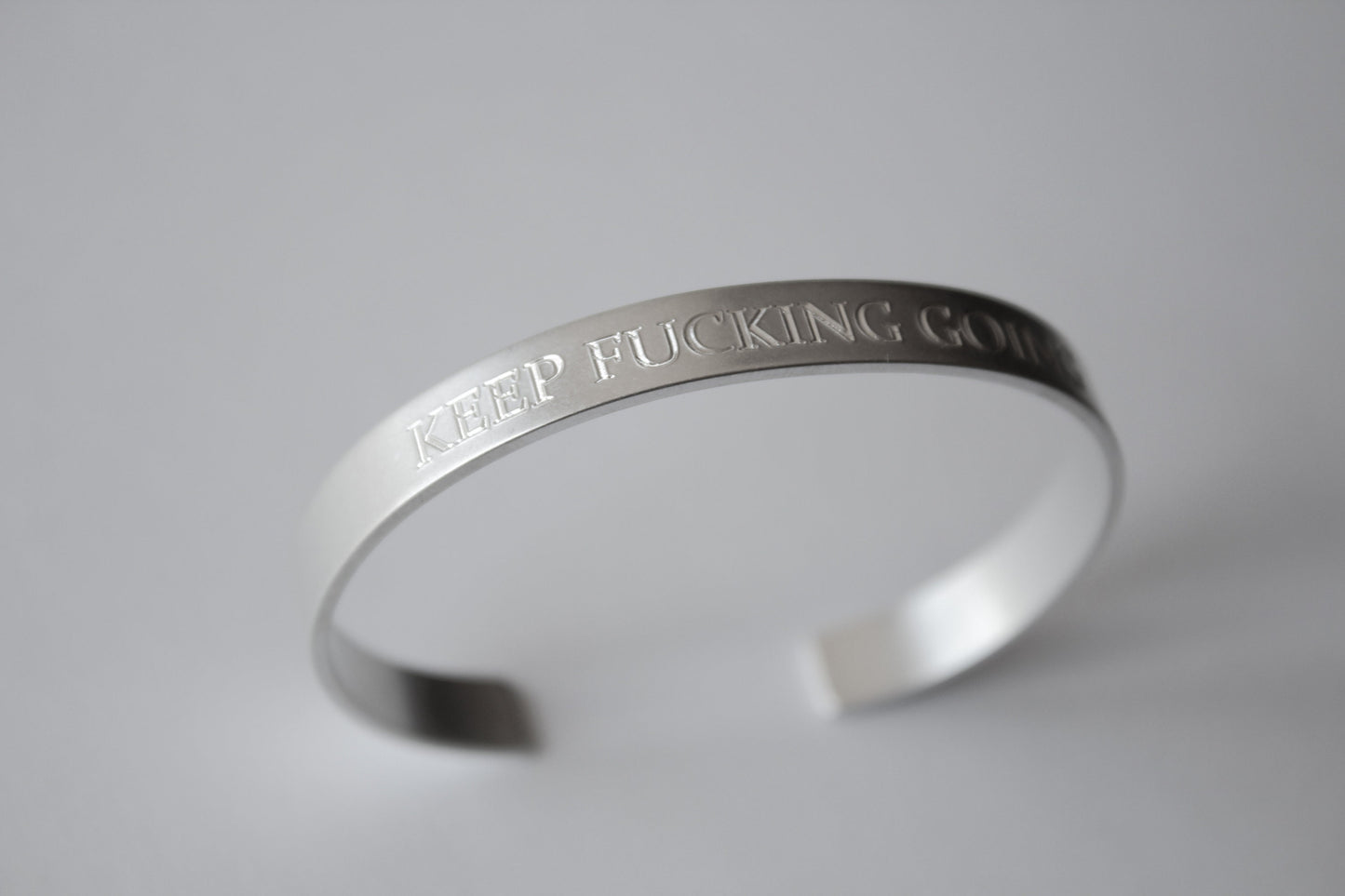 Keep Fucking Going, Keep Fucking Going Cuff, Inspirational Bracelet Cuff, Motivational Jewelry, Personalized Cuff Bracelet, Friend Bracelet