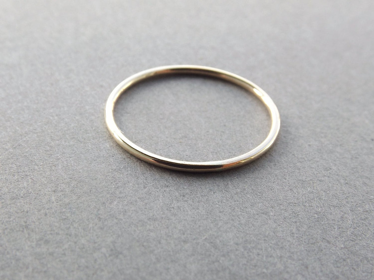 1 Smooth Slim Gold Stacking Ring,Knuckle, or Thumb Rings,Gold Rings,Stacking Rings,Knuckle Rings,Skinny Rings,Thin Rings, Slim Ring