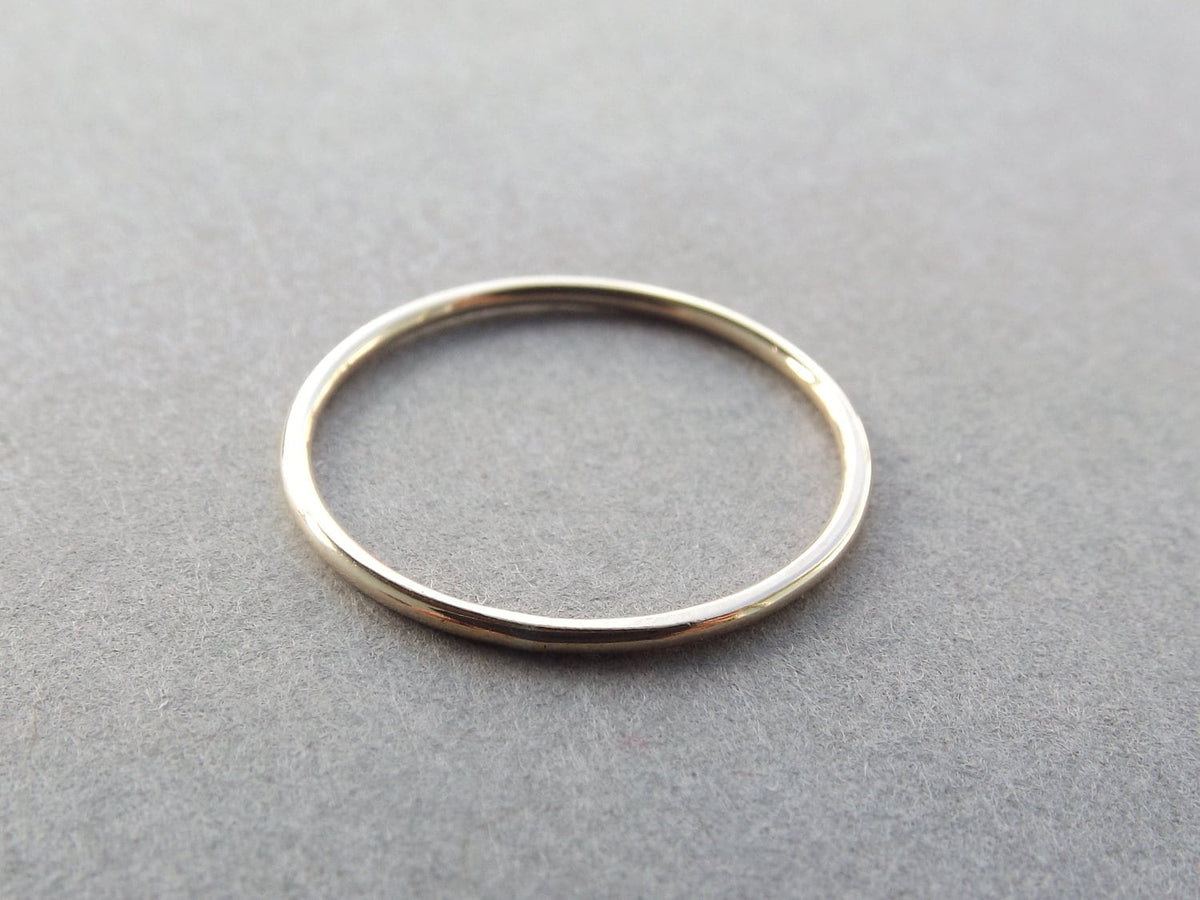 1 Smooth Slim Gold Stacking Ring,Knuckle, or Thumb Rings,Gold Rings,Stacking Rings,Knuckle Rings,Skinny Rings,Thin Rings, Slim Ring