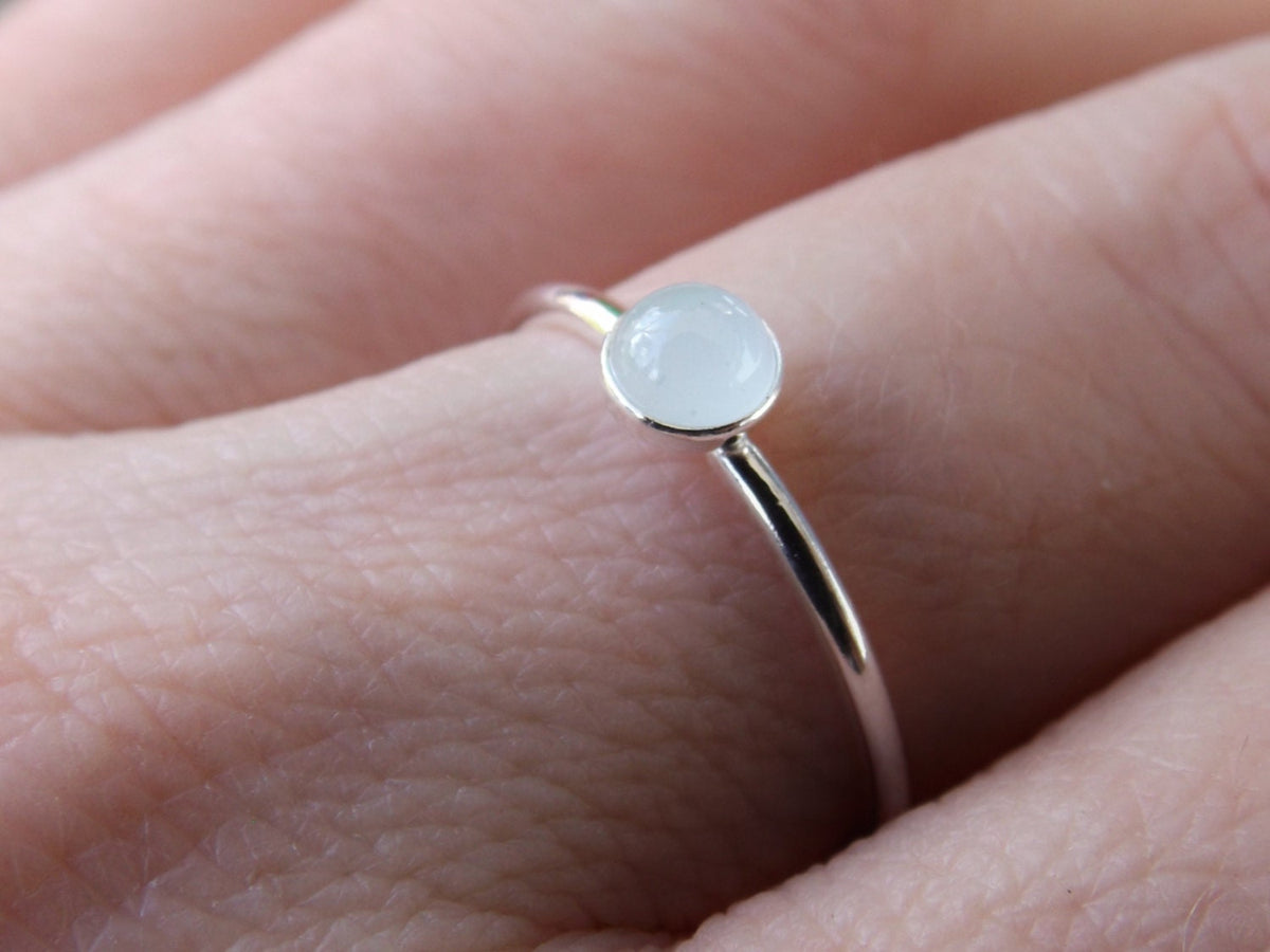 Aquamarine Stacking Ring, Aquamarine Ring, Natural Gemstone Ring, March Birthstone, Aquamarine, Gemstone Stacking Ring, Aqua, Gift