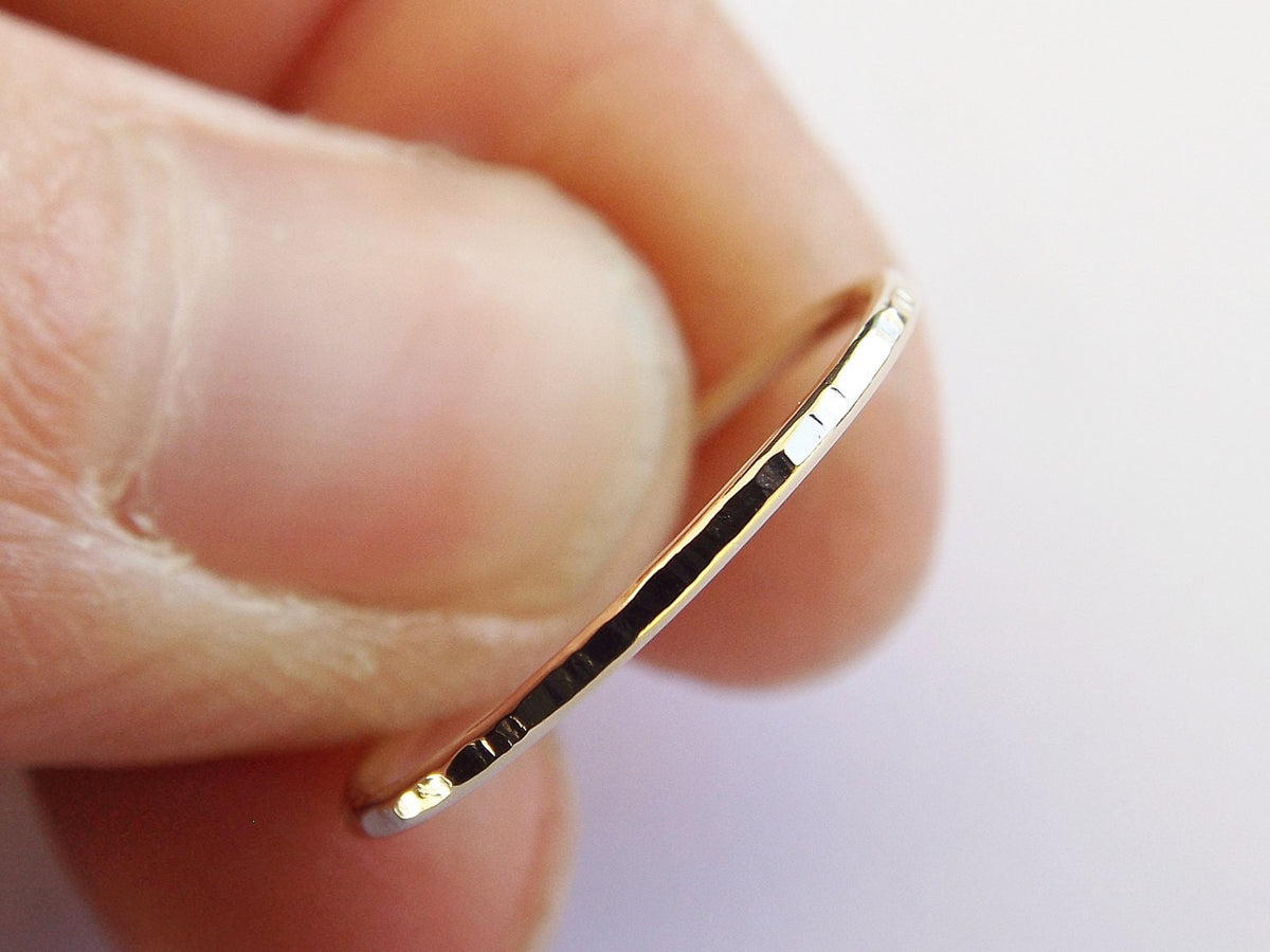 Slim Solid Gold Stacking Ring, Textured Rings, Simple Ring, Minimalist Ring, Notched Ring, Slim Stacking Rings, Solid Gold Ring, Rings, Gift